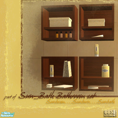 Sims 2 — Sun_Bath Bathroomset, Wallcabinet toilet by BetterbeSim — Bathing to the Full. Sunbeam, Sunbath, a warm and