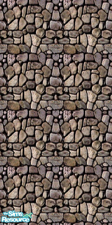 Sims 2 — Dark Stone Wall by TSR Archive — Dark stone wall. I am a TSRAA member. 