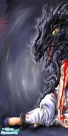 Sims 2 — Stabbed 1 by Lorah — Yu Yu Hakusho; Hiei, Kurama