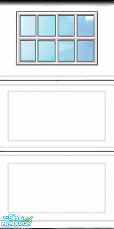 Sims 2 — Garage Door Center by lisarver — Garage door with windows, center