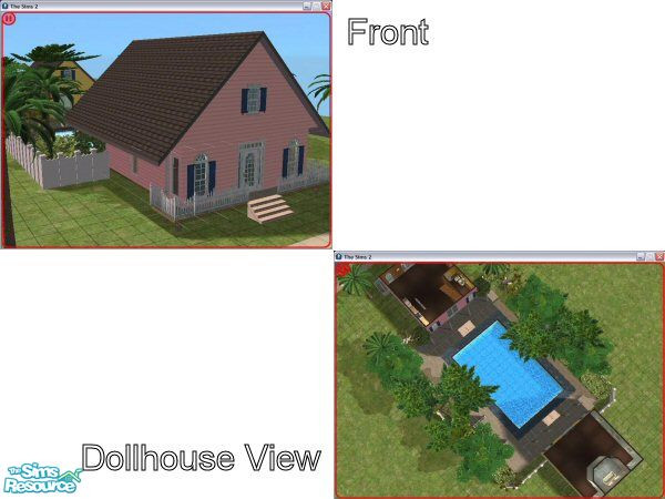 Sims 2 — Fantasy Courtyard by amandaharlan —  A recent total renovation utilized a free standing garden lanai and heated