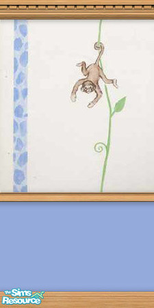 Sims 2 — Hanging Around Wall Set by Cailca — A set of four walls, each with different coloured wood trims. The wall