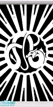 Sims 2 — White Dragon  Left Side by mishkatsm — White dragon on black and white background. This is the left side. Get