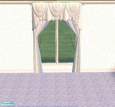 Sims 2 — Bouncing Baby Curtains by auracyan — These curtains will keep the harsh sun's rays away from baby's sensitive