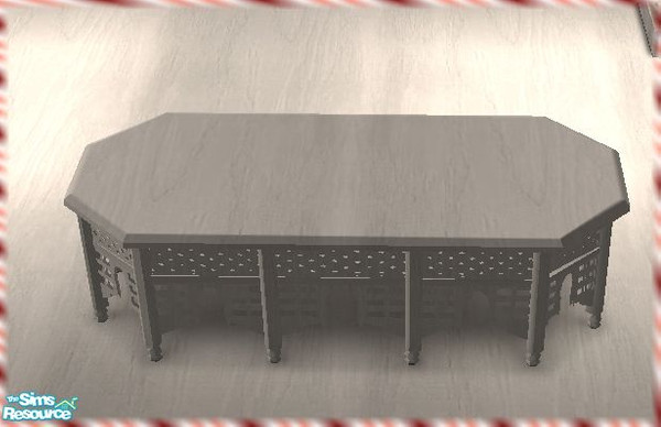 Sims 2 — Pale rose coffee table by Malitia — Part of "Pale rose living room" Set. If you like it, please take