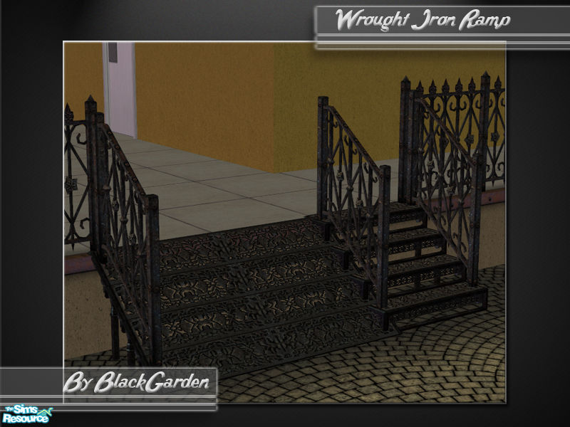 The Sims Resource Maxis Matching Ramp Wrought Iron