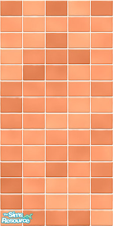 Sims 2 — Rising Tangerine Wall - Tile 1 by simtorrents — This collection of walls and floors will take any room from