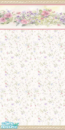 Sims 2 — Pink Floral 1a by ms_teree — Part of the Pink Floral Collection. Created by Ms Teree.