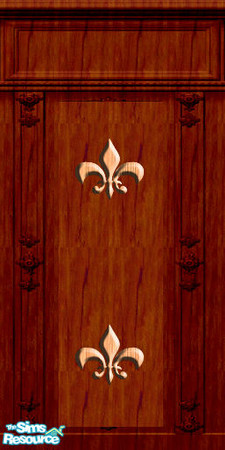 Sims 2 — Fleur de lis panels by buntah — Part of my Rich Woods collection. TSRAA