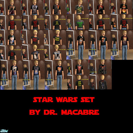 Sims 2 — Star Wars set by Dr. Macabre — Since the release of Star Wars Episode 3 has come, I thought it would be a good