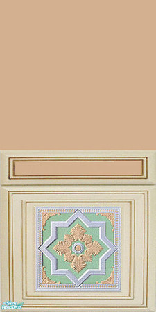 Sims 2 — Victorian Spring Paneling in Peach by Eboluh — Matching paneling to the Victorian Spring floor tile. Hope you