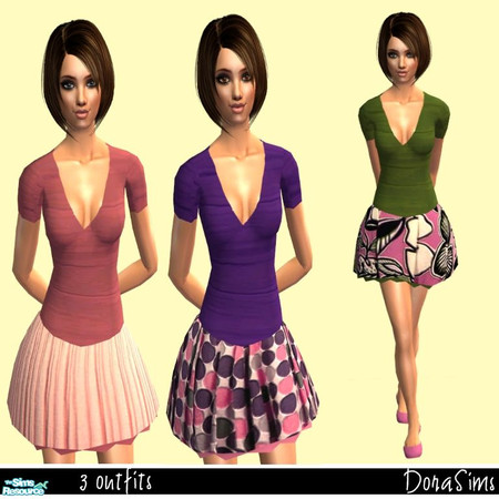 Sims 2 — Summer by _R_i_C_H_ — A set of three outfits that are great for late beach walks. Perfect for summer! :)