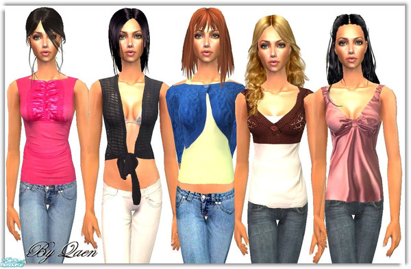 Sims 2 — QaenSet_017 by Qaen — 5 new everyday , enjoy!