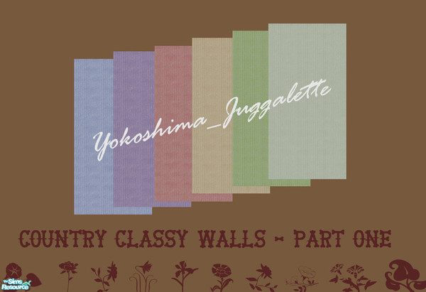 Sims 2 — Country Classy Wall Part 1 by Yokoshima_Juggalette — Most people think of country homes to be cozy and always