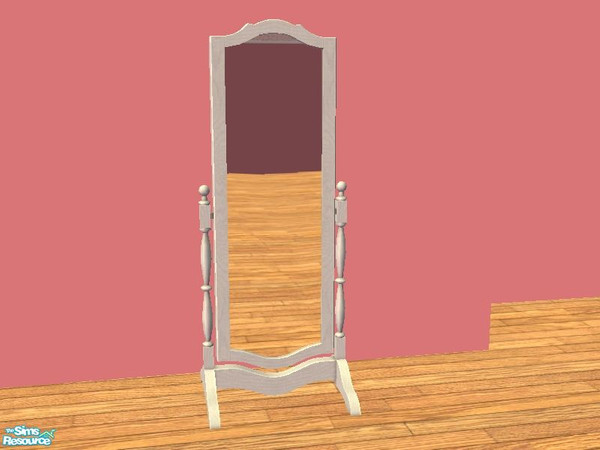 Sims 2 — Country White Floor Mirror by tamlfra — Classic white, matches nearly everything. Perfect for the country set