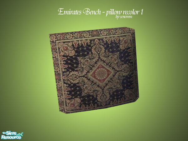 Sims 2 — Emirates Bench recolor 1 by senemm — 