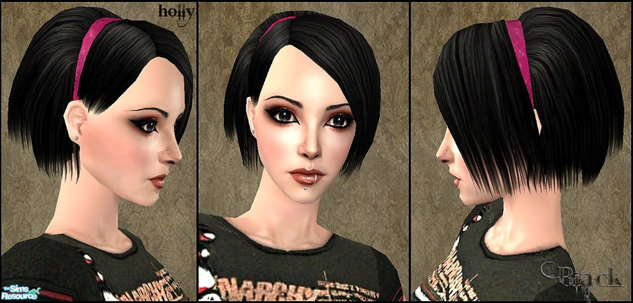 The Sims Resource - Short Hair - Black