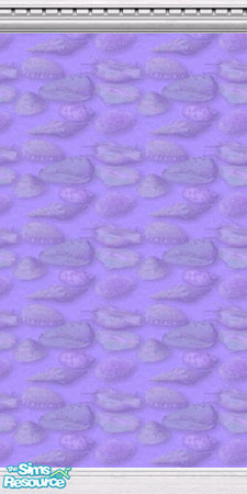 Sims 2 — She Sells Sea Shells in Purple by TSR Archive — Wallpaper that rather looks like seashells under lavender water.