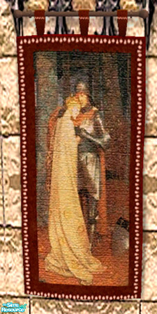 Sims 2 — Knight and Maiden by ljkane — This is the first of two sets of 5 tapistries each, all for the sim who has a