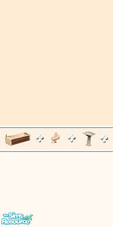 Sims 2 — 'Bathroom Things' Beige Version 2 by devil_shark — This wall is a part of my 'Bathroom Things' Set