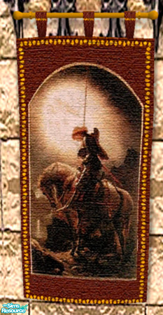 Sims 2 — A Knights Reflection by ljkane — This is the first of two sets of 5 tapistries each, all for the sim who has a