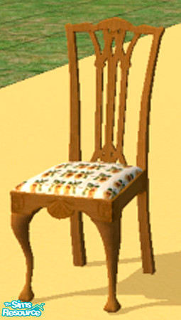 Sims 2 — ljk Sunflower Kitchen printed chair cush by ljkane — This bright and cheerful kitchen is sure to make any Sim