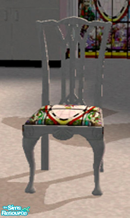 Sims 2 — Stained Glass chair by ljkane — This lovely dining room uses the light to exploit the unique stained glass