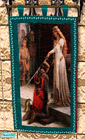 Sims 2 — The Accolade by ljkane — This is the second in the sets of Medieval tapestries 
