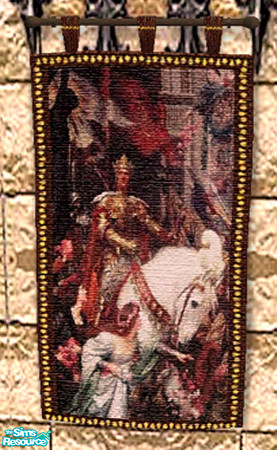Sims 2 — The Two Crowns by ljkane — This is the second in the sets of Medieval tapestries 