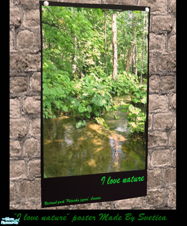 Sims 2 — "I love nature" poster 6 by svetica7 — Beautiful photos of waterfalls in National park Plitvicka