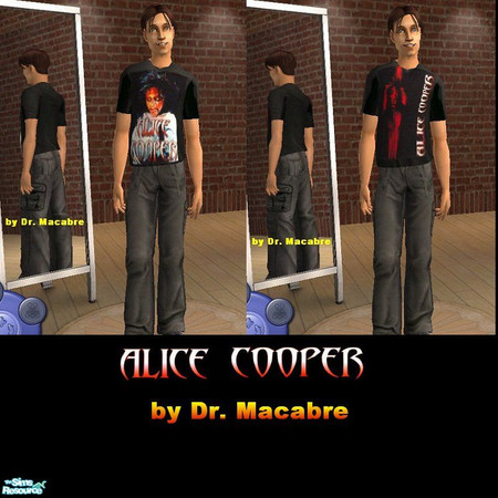 Sims 2 — Alice Cooper Set by Dr. Macabre — My wife got me into this guy, because I liked Kiss better. Now don't get me