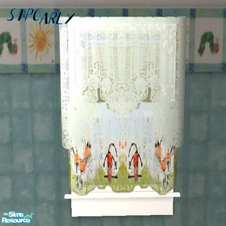 Sims 2 — Crazy Pets Curtains by STP Carly — Crazy Pet's designed kid's furnishings, adding a little fun to kid's rooms.