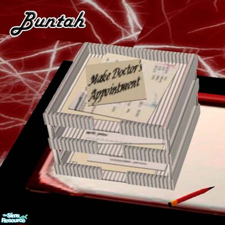 Sims 2 — In/Out Box - In Black & White by buntah — This is a recolor of the original mesh.