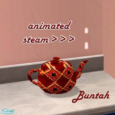 Sims 2 — Southwestern Steaming Teapot by buntah — Pics can't do this steam justice, cuz it's animated just like the flame