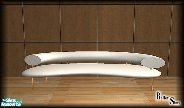 Sims 2 — Zimbardo White Recol Sofa by Reflexionistin — And a white Recol of my ZimbardoSet. You need the meshes to use