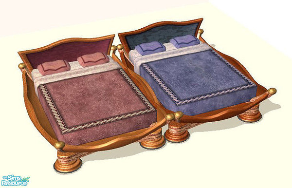 Sims 2 — dh-biedermeier-bed by Dincer — this is the sims2 version of my previous Biedermeier Set... this central european