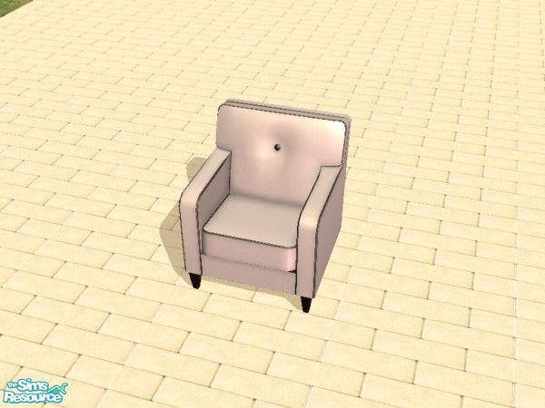 Sims 2 — 21 Blue Suede Chairs - Snow-blind White by dddrake — Hey, that's the name of it, not the color. ;) Made to match