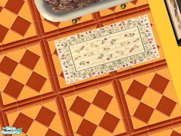 Sims 2 — Maxis Match - Have a Grape Day Bath Mat by c_literati — Custom wall and recolors designed to match the Maxis