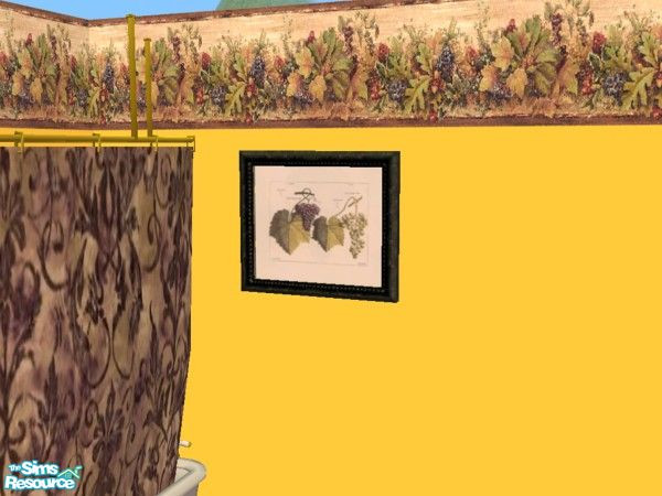 Sims 2 — Maxis Match - Have a Grape Day Painting by c_literati — Custom wall and recolors designed to match the Maxis