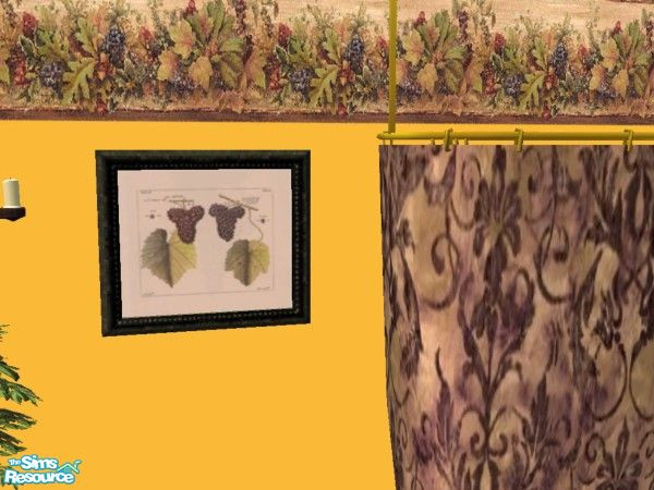 Sims 2 — Maxis Match - Have a Grape Day Painting by c_literati — Custom wall and recolors designed to match the Maxis