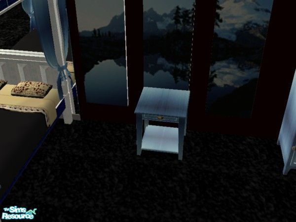 Sims 2 — Peace nite stand by ead425 — 9 items: 3 piece picture, bed, bookcase, curtains, dresser,lamps, nite stand, rug