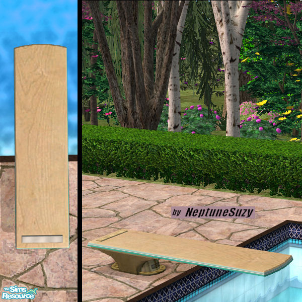 The Sims Resource NSC Diving Board White Oak