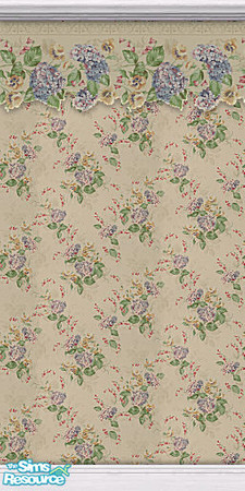 Sims 2 — Ecru Charlotte White 4 by Quiltreker — This is one of 14 walls in the Southern Charm Ecru Collection Charlotte
