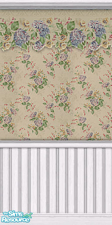 Sims 2 — Ecru Charlotte White 2 by Quiltreker — This is one of 14 walls in the Southern Charm Ecru Collection Charlotte