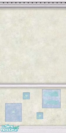 Sims 2 — Blue Squares 3 by Cailca — A pale wall with Blue Square detailing