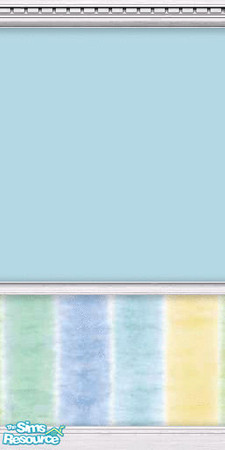Sims 2 — Pastel 2 by Cailca — A pastel wallpaper with wood and colour trim