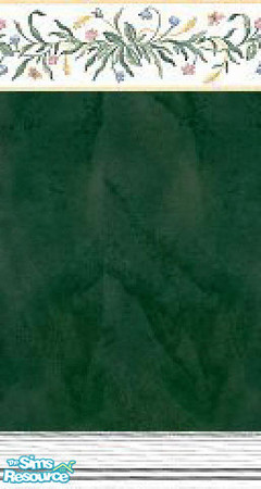 Sims 2 — K8SSunnyVineWLL04 by Kate139 — A set of 15 walls & 6 floors. Sunny yellows, deep greens and springtime-fresh