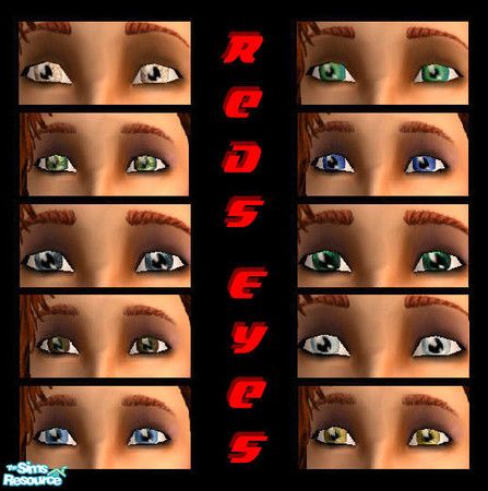 Sims 2 — Red's Eye Set by red1060 — Have you Sims Bat their eyeslashes over this fabulous new colors!