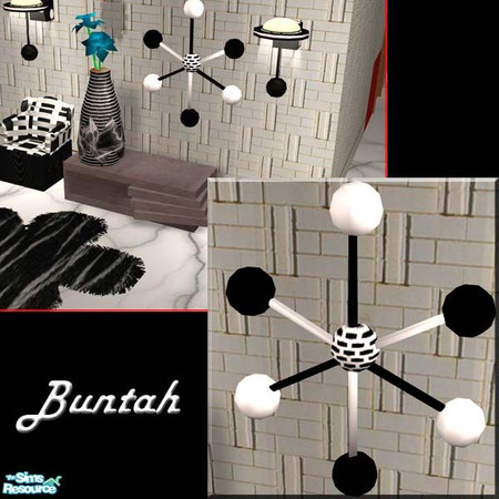 Sims 2 — Black & White Wall Art by buntah — This requires the base mesh file in this set.