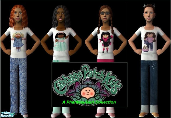 Sims 2 — The Cabbage Patch Kids Collection by PhantasyGurl — Romi, Keisha, LaVonne and Racheal is modeling my orignal